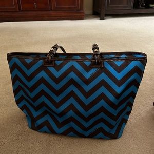 Dooney Burke zig zag pattern